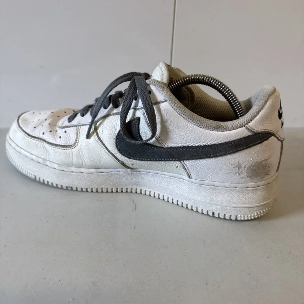 NIKE  AIR FORCE 1 Low White /Grey  Men's Size 10.5‎ DN4162-991 V02NI